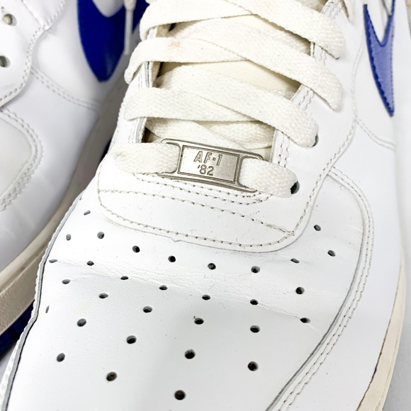 NIKE Air Force 1 1982 Remake White/Blue Trim - Picture 8 of 8